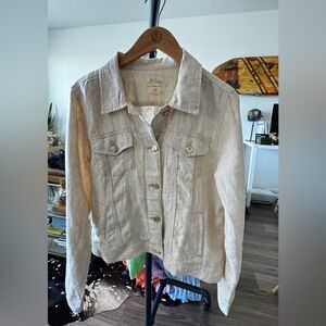 Lilly Pulitzer Seaspray Linen Jacket